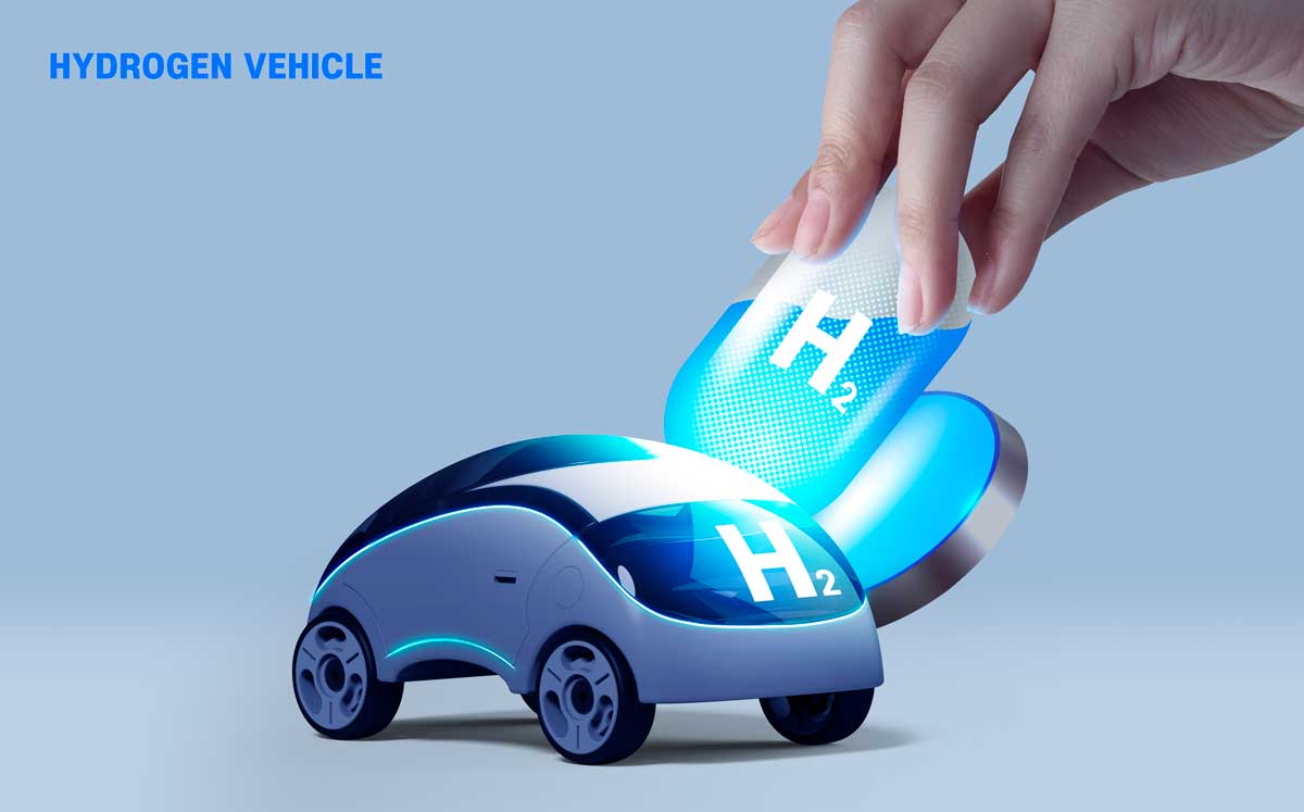 12款创意氢气新能源汽车电车主视觉KV海报设计PS分层源文件模板 Hydrogen new energy vehicle poster , sucaiwan.com