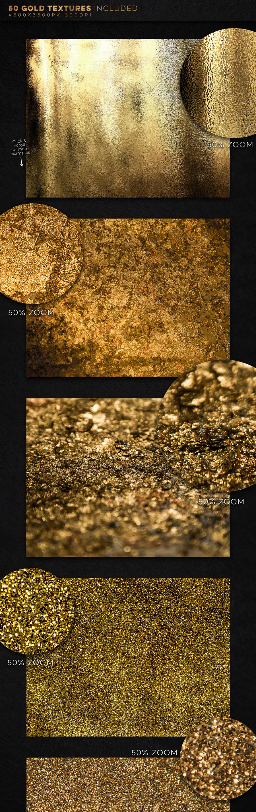 图片素材-350+高清黄金和金属质感背景纹理素材合集 350 Gold and Metallic Textures Bundle , sucaiwan.com