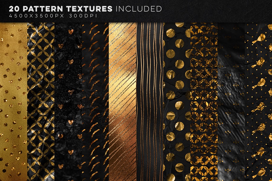 图片素材-350+高清黄金和金属质感背景纹理素材合集 350 Gold and Metallic Textures Bundle , sucaiwan.com