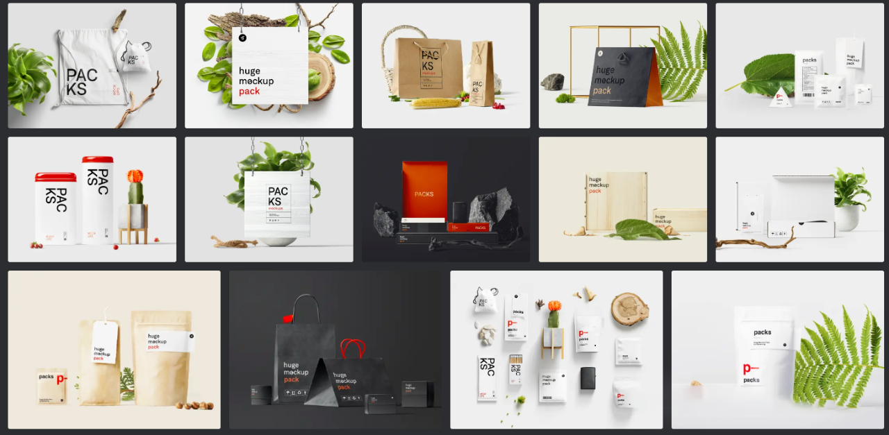 质感瓶子杯子罐头袋子飞机盒子包装盒纸盒礼盒效果展示PSD样机设计素材 , sucaiwan.com