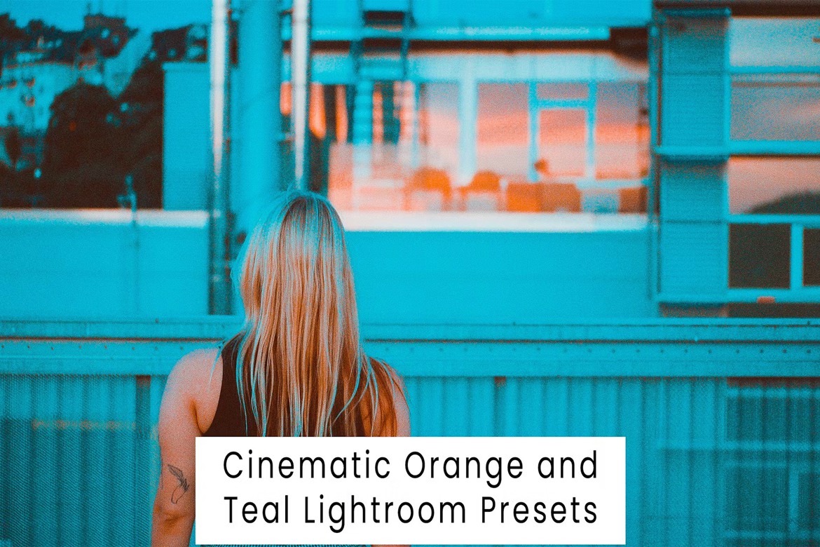 电影橙色青色赛博朋克摄影后期调色Lightroom预设 Lightroom Presets in Orange und Blaugrün in Kinoqualität , sucaiwan.com