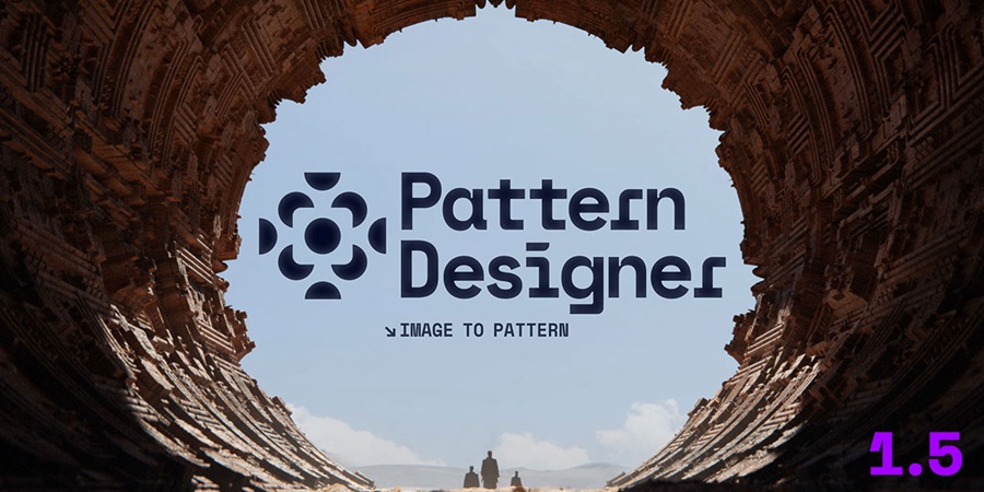 Blender插件Pattern Designer 1.5无缝图案设计节点创建平铺纹理 , sucaiwan.com