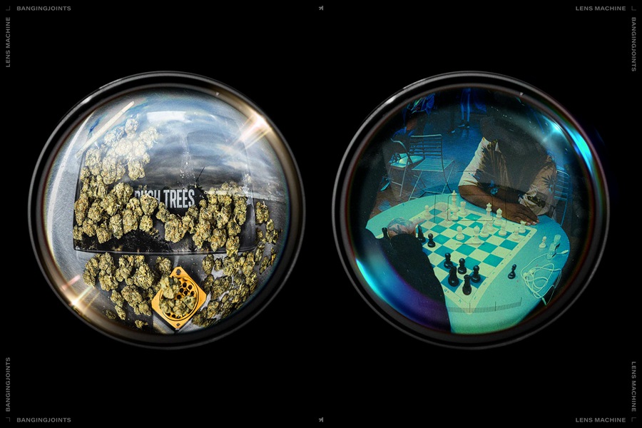 时尚鱼眼效果广角相机扭曲视角照片Photoshop模板 Spying Glass - Fisheye Photoshop Effect 设计素材 sucaiwan.com