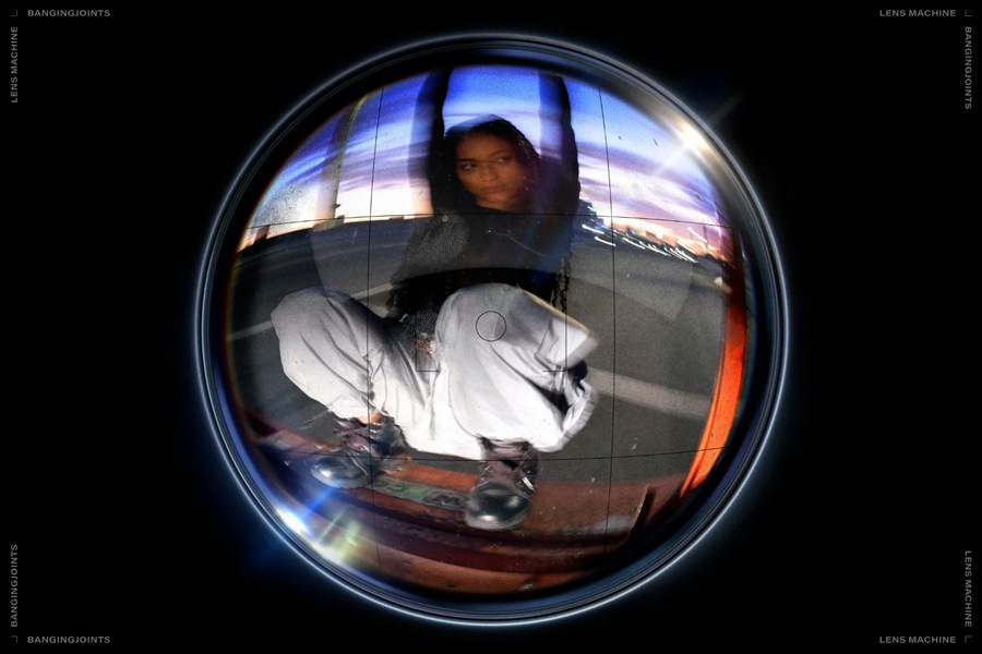 时尚鱼眼效果广角相机扭曲视角照片Photoshop模板 Spying Glass - Fisheye Photoshop Effect 设计素材 sucaiwan.com