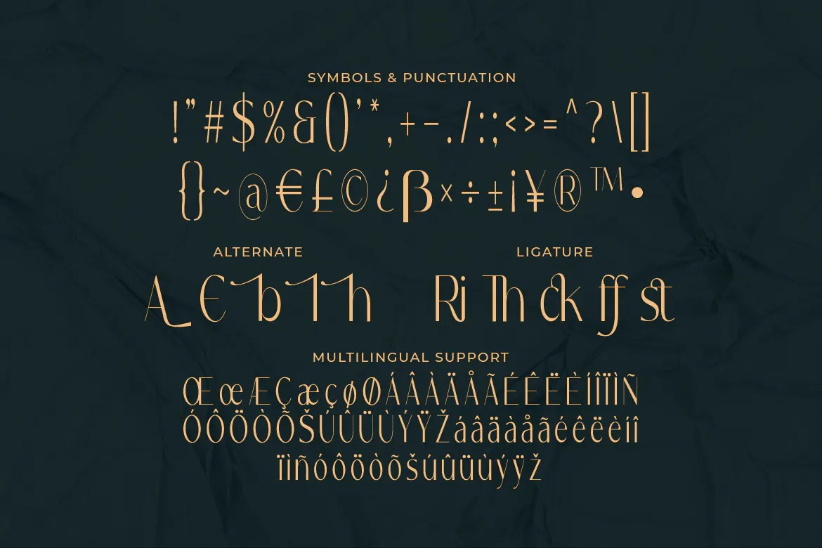 英文字体:优雅极简现代创意纤细排版标题衬线英文字体 Riesborck - Unique Slim Sans Typeface , 第6张-素材湾丨精选海外优质设计素材资源 英文字体:优雅极简现代创意纤细排版标题衬线英文字体 Riesborck - Unique Slim Sans Typeface , sucaiwan.com