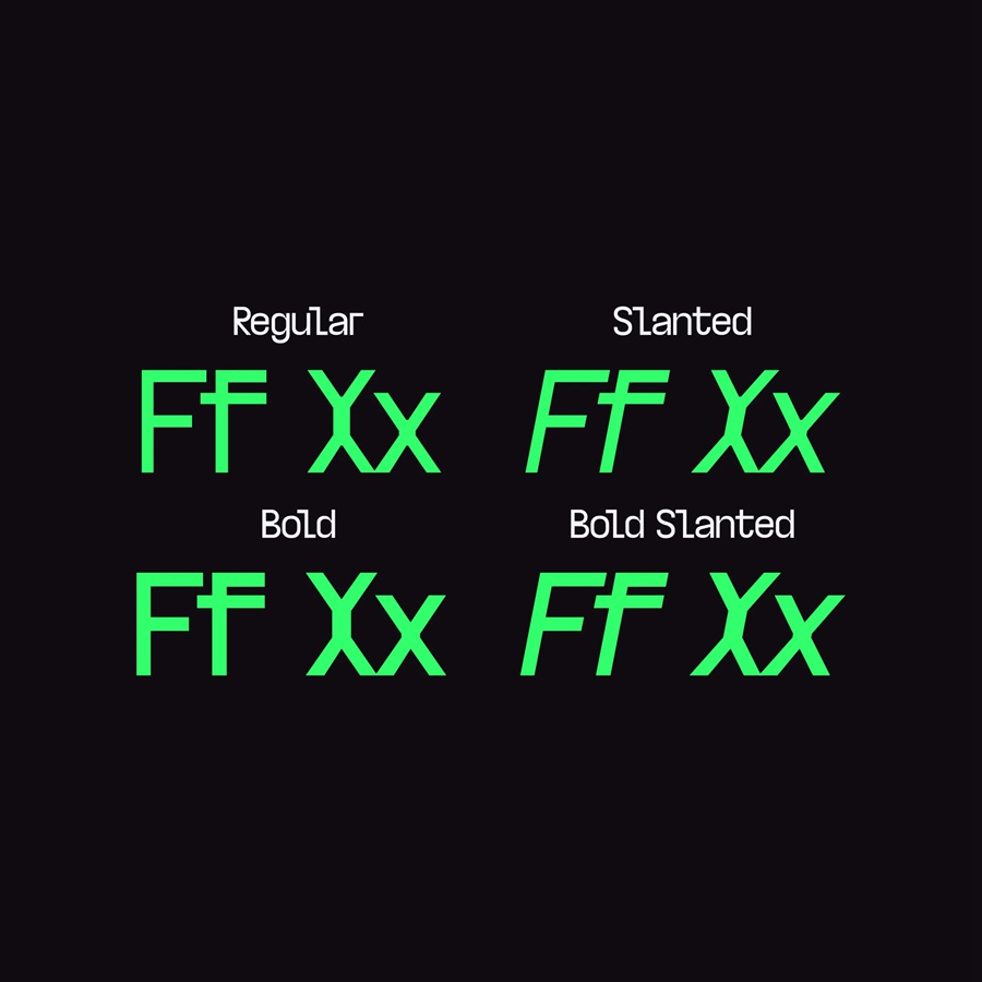 潮流酸性艺术实验性海报设计杂志排版英文无衬线字体 Trafika Sans 设计素材 sucaiwan.com