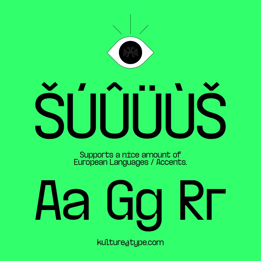 潮流酸性艺术实验性海报设计杂志排版英文无衬线字体 Trafika Sans 设计素材 sucaiwan.com