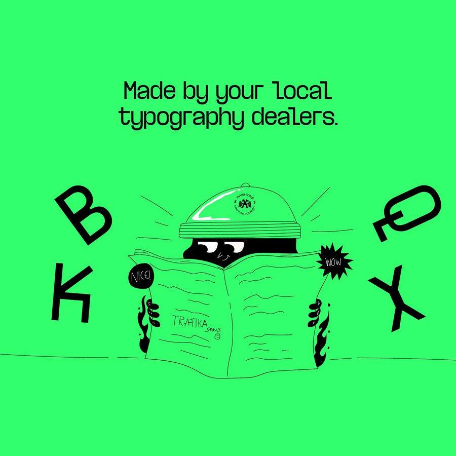 潮流酸性艺术实验性海报设计杂志排版英文无衬线字体 Trafika Sans 设计素材 sucaiwan.com