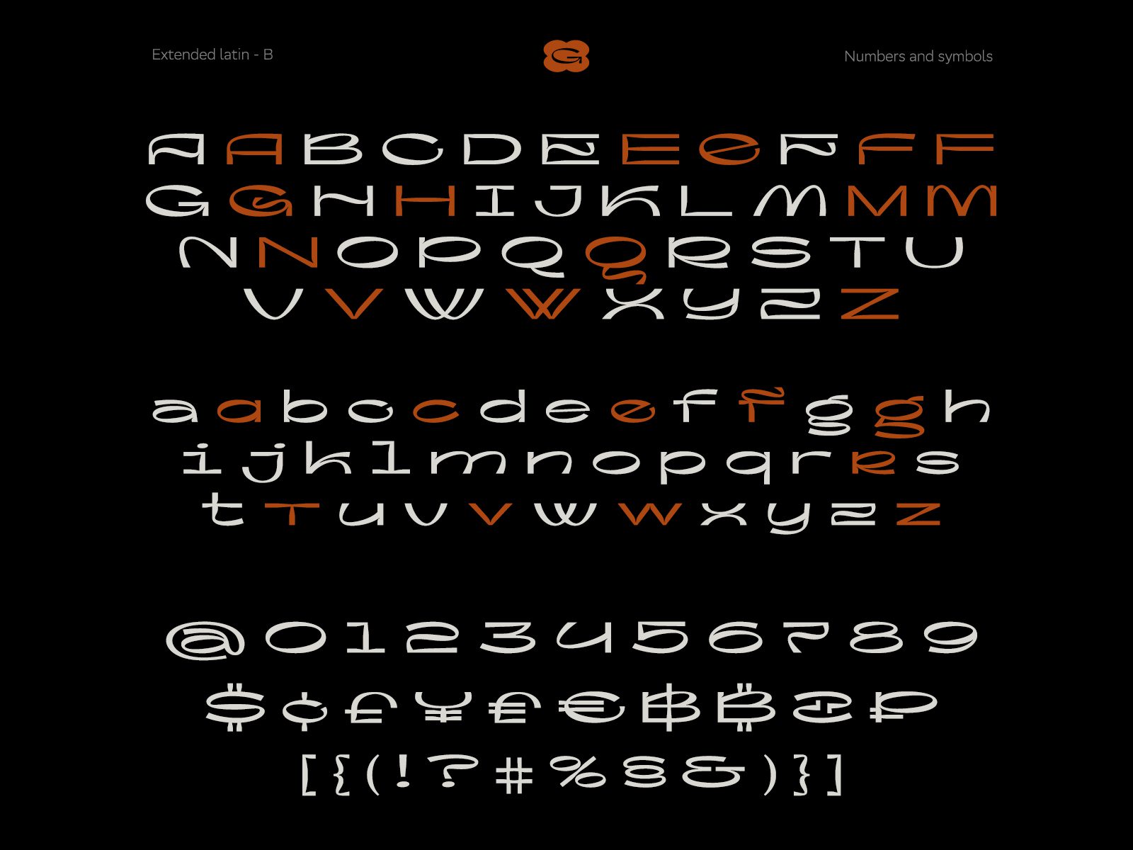高质量现代酸性艺术抽象图形风格海报杂志排版英文字体 Flogert Display Typeface 设计素材 sucaiwan.com