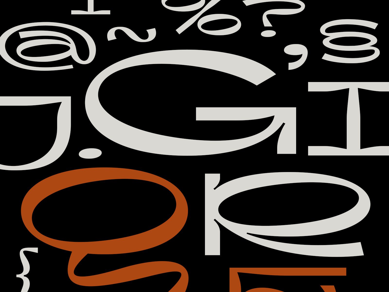 高质量现代酸性艺术抽象图形风格海报杂志排版英文字体 Flogert Display Typeface 设计素材 sucaiwan.com