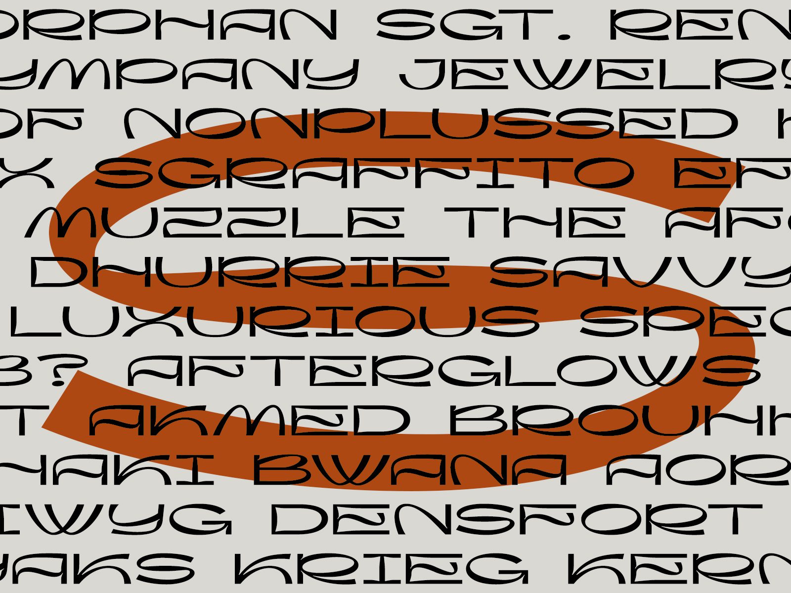 高质量现代酸性艺术抽象图形风格海报杂志排版英文字体 Flogert Display Typeface 设计素材 sucaiwan.com