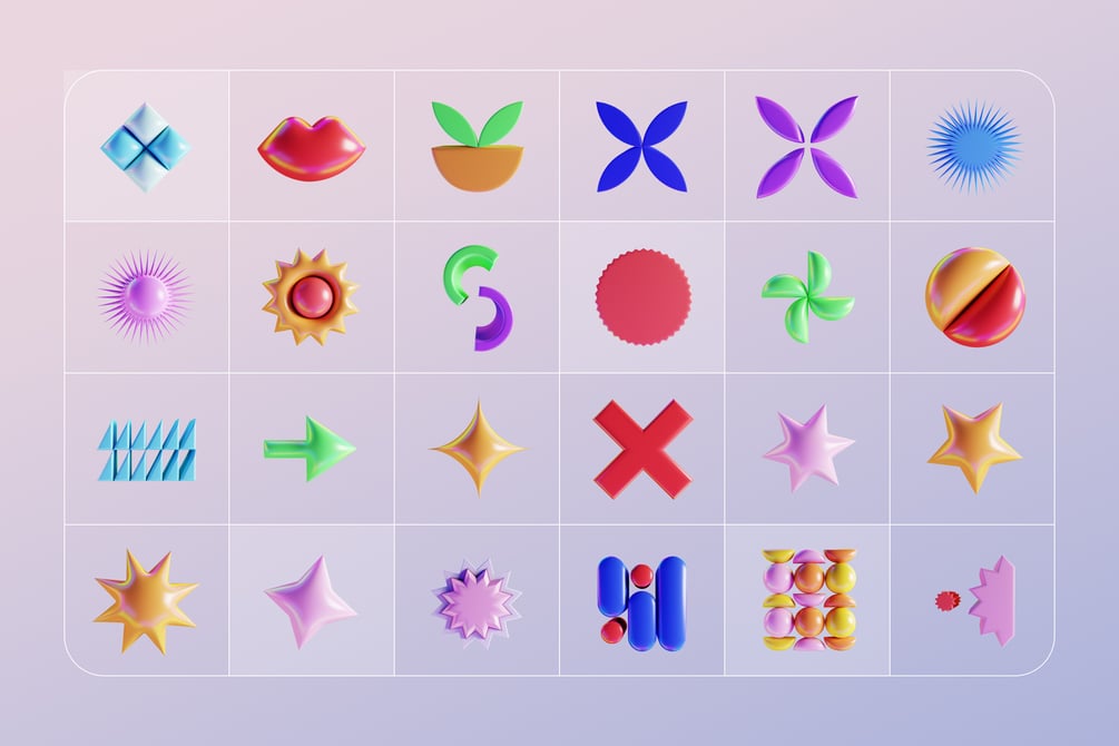 高质量卡通创意充满童趣3D立体抽象几何形状素材大合集 GEO/3D 220+ Colorful Objects 图片素材 第4张-素材湾丨精选海外优质设计素材资源 高质量卡通创意充满童趣3D立体抽象几何形状素材大合集 GEO/3D 220+ Colorful Objects 图片素材 sucaiwan.com