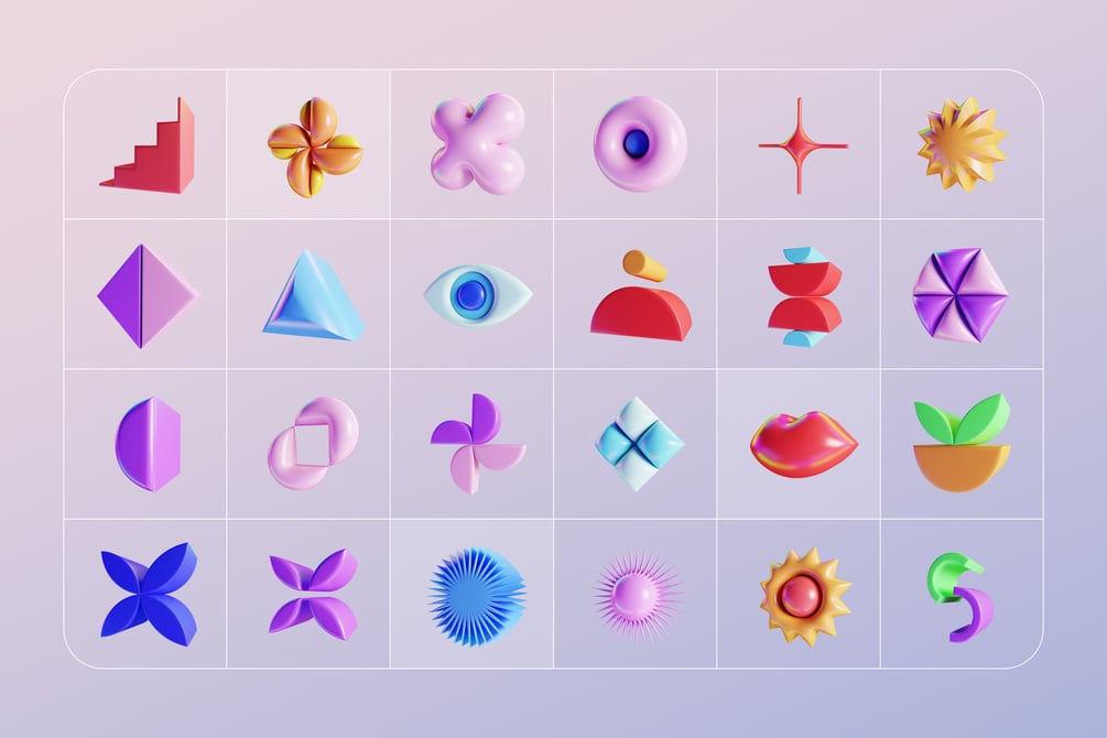 高质量卡通创意充满童趣3D立体抽象几何形状素材大合集 GEO/3D 220+ Colorful Objects 图片素材 第8张-素材湾丨精选海外优质设计素材资源 高质量卡通创意充满童趣3D立体抽象几何形状素材大合集 GEO/3D 220+ Colorful Objects 图片素材 sucaiwan.com