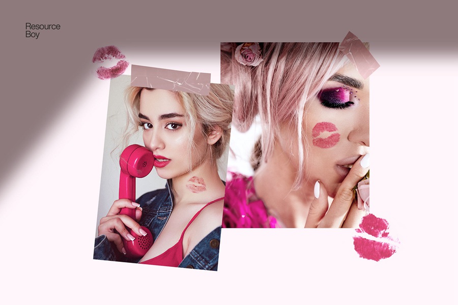 高质量唇彩口红唇印纹理PNG素材合集包 100+ Lip Print Textures 图片素材 sucaiwan.com