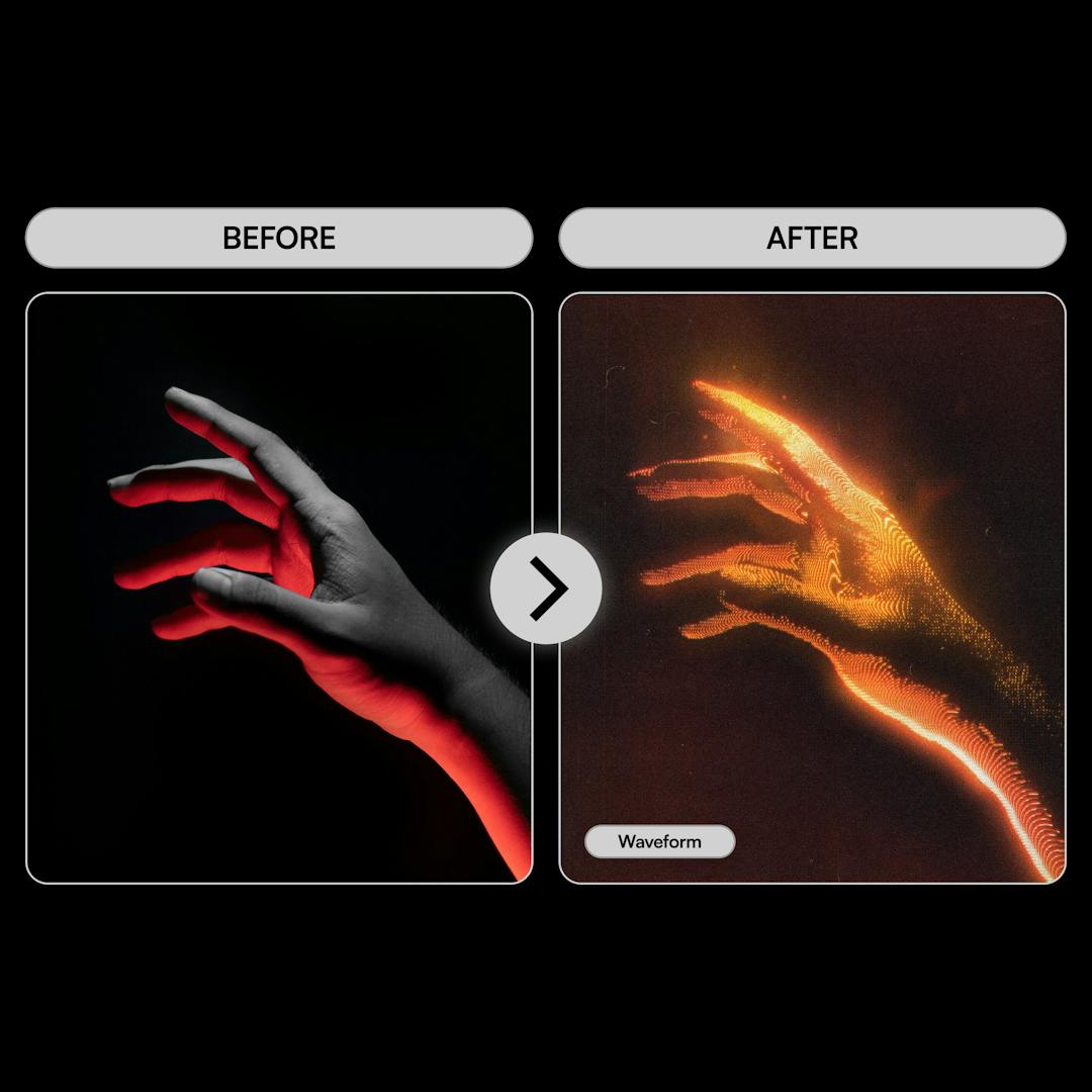 复古未来派CRT毛刺故障信号失真发光动态艺术PS动作特效模板 CRT Phaser 插件预设 sucaiwan.com