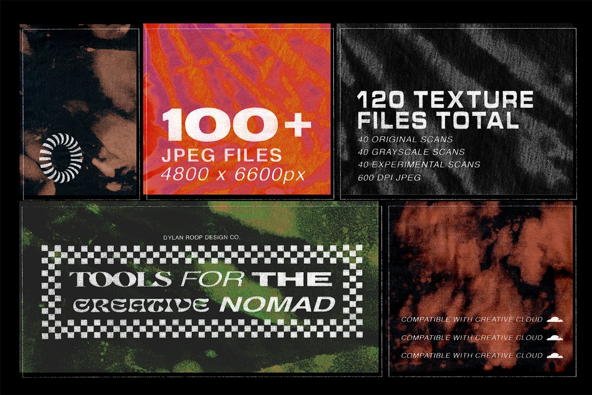 Dylan Roop Design Co. 复古酸性手工扫描做旧抽象黑白高分辨率光线效果洗涤纹理背景素材包 Acid Wash Textures 图片素材 第2张-素材湾丨精选海外优质设计素材资源 Dylan Roop Design Co. 复古酸性手工扫描做旧抽象黑白高分辨率光线效果洗涤纹理背景素材包 Acid Wash Textures 图片素材 sucaiwan.com