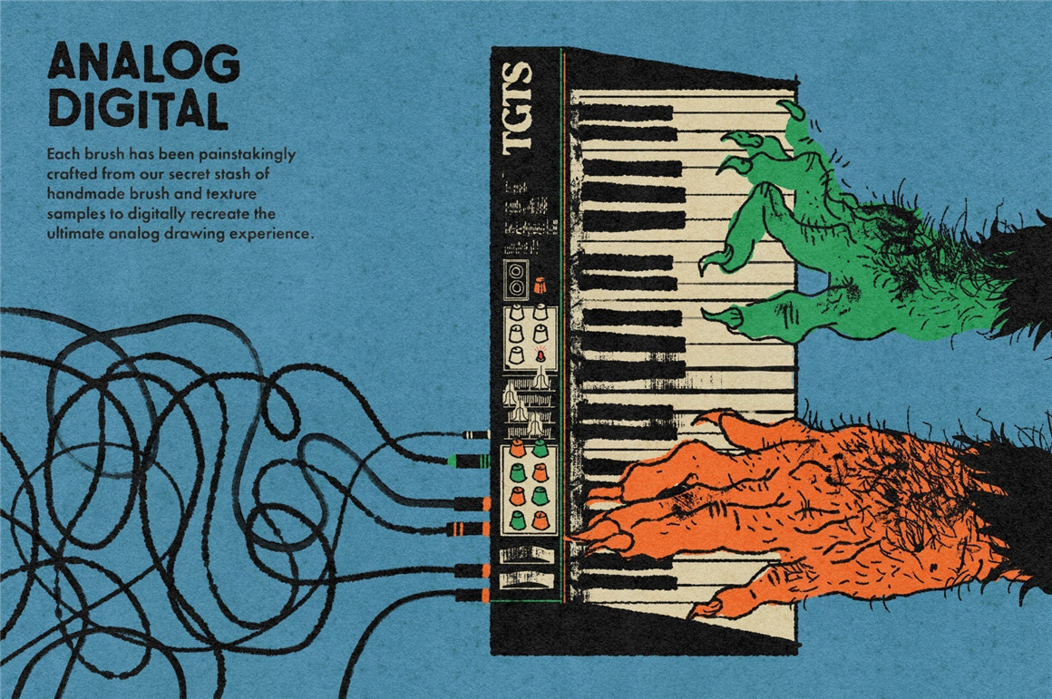 Procreate笔刷:超逼真墨水钢笔记号笔触感美术线条 True Grit Texture Supply Monomania 笔刷资源 第4张-素材湾丨精选海外优质设计素材资源 Procreate笔刷:超逼真墨水钢笔记号笔触感美术线条 True Grit Texture Supply Monomania 笔刷资源 sucaiwan.com