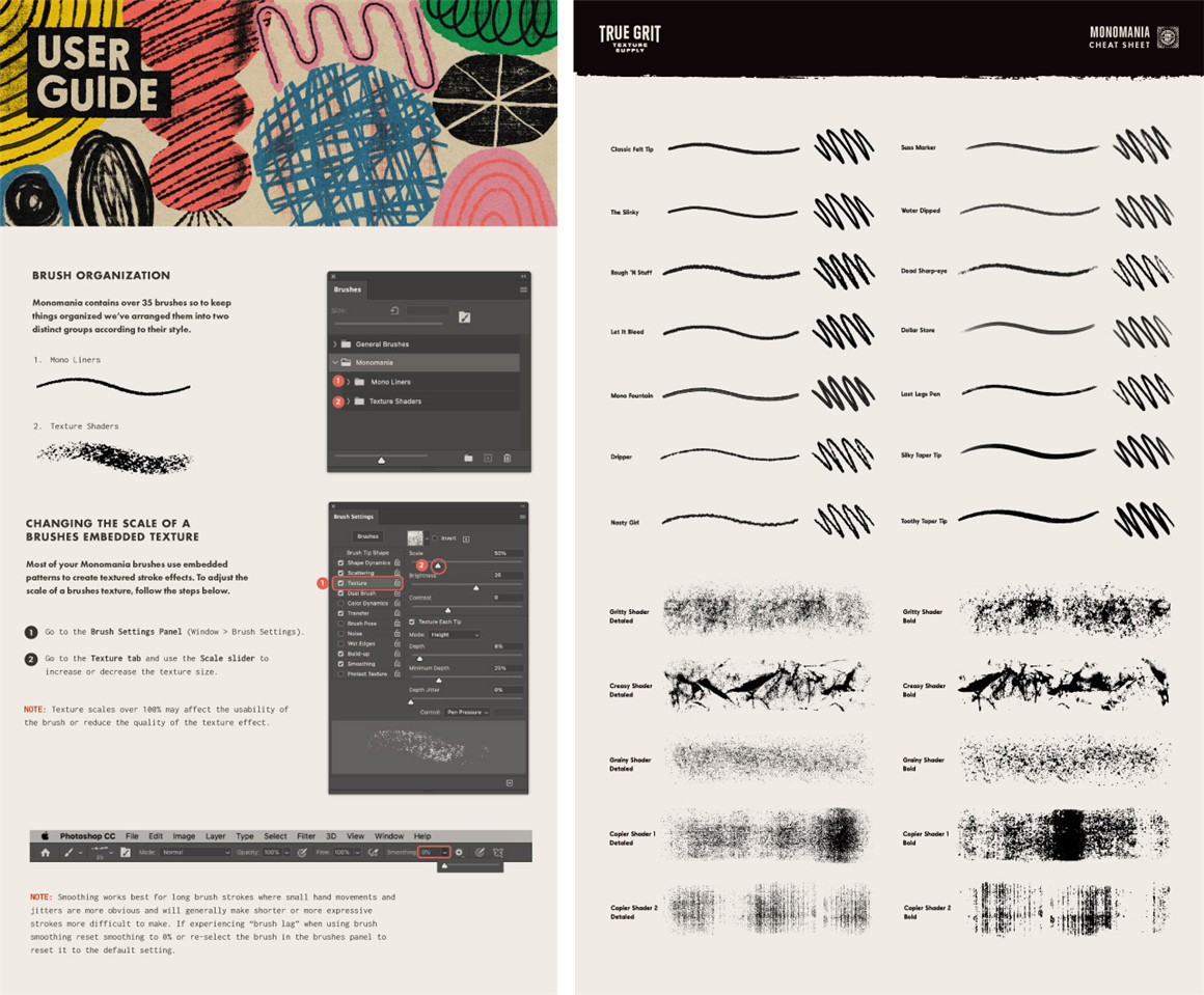 Procreate笔刷:超逼真墨水钢笔记号笔触感美术线条 True Grit Texture Supply Monomania 笔刷资源 第7张-素材湾丨精选海外优质设计素材资源 Procreate笔刷:超逼真墨水钢笔记号笔触感美术线条 True Grit Texture Supply Monomania 笔刷资源 sucaiwan.com