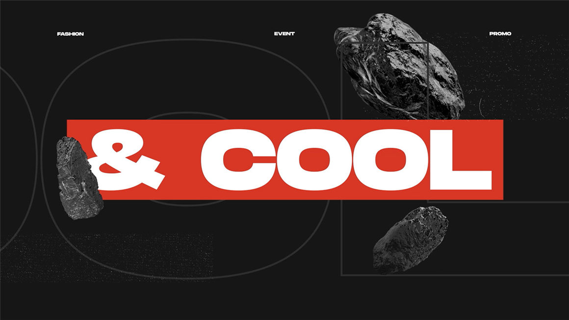 PR模板：暗黑嘻哈视觉酸性橡胶撕纸金属链条石头胶带背景纹理贴纸元素错版文字开场包 Louis | Fashion Promo 影视音频 sucaiwan.com