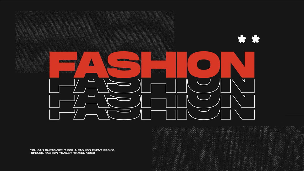 PR模板：暗黑嘻哈视觉酸性橡胶撕纸金属链条石头胶带背景纹理贴纸元素错版文字开场包 Louis | Fashion Promo 影视音频 sucaiwan.com