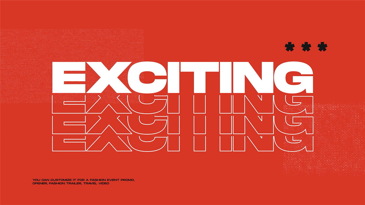 PR模板：暗黑嘻哈视觉酸性橡胶撕纸金属链条石头胶带背景纹理贴纸元素错版文字开场包 Louis | Fashion Promo 影视音频 sucaiwan.com