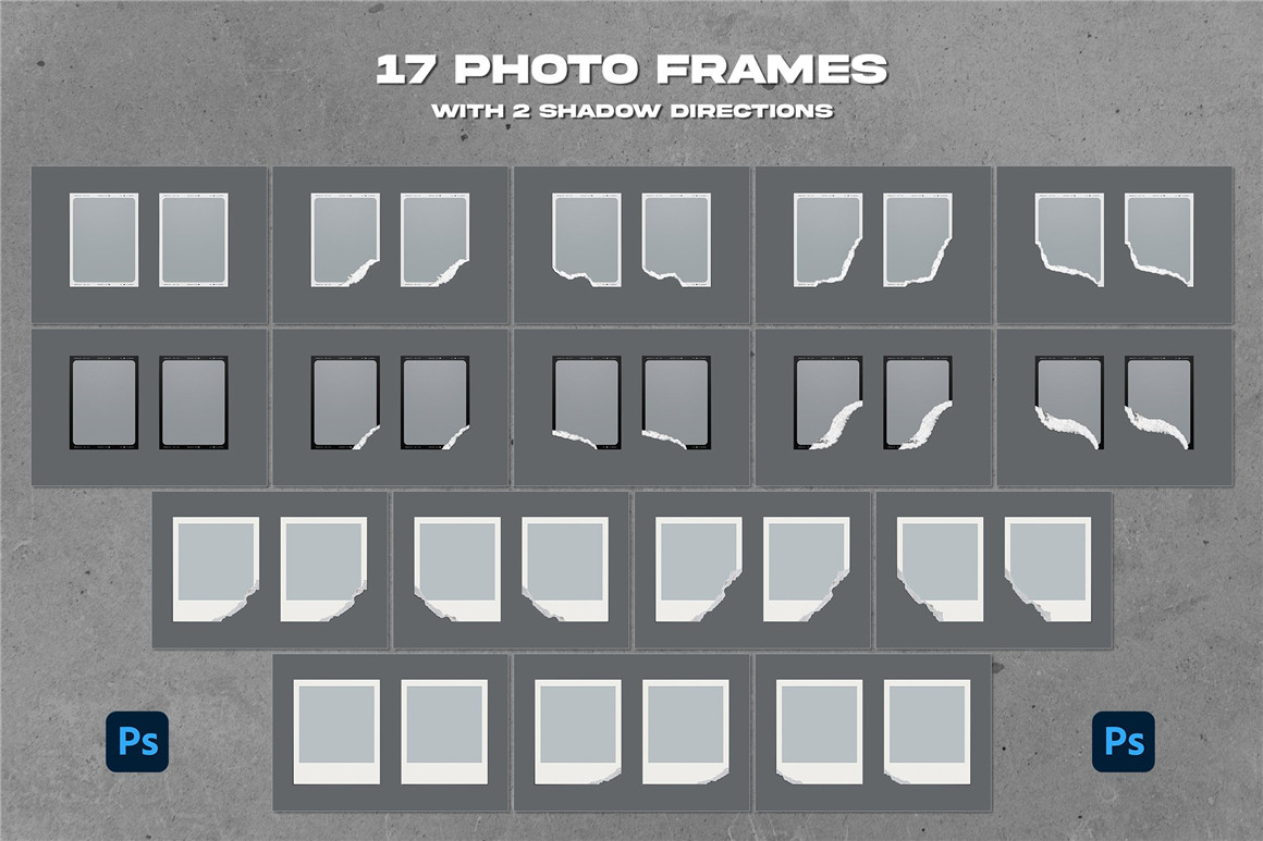 17款宝丽来情绪板照片相框撕裂效果的场景psd样机效果素材 , 第5张-素材湾丨精选海外优质设计素材资源 17款宝丽来情绪板照片相框撕裂效果的场景psd样机效果素材 , sucaiwan.com