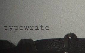 AE/PR模板:复古打字机预告片谍战片老式打字机效果间谍发送情报档案解密片头