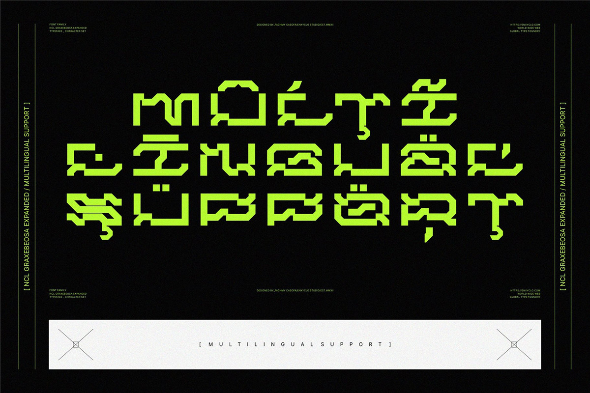 赛博朋克机甲机能科幻硬机械概念海报创意排版电竞游戏网站徽标设计机甲装饰英文字体 NCL Graxebeosa Expanded Cyberpunk Futuristic , 第7张-素材湾丨精选海外优质设计素材资源 赛博朋克机甲机能科幻硬机械概念海报创意排版电竞游戏网站徽标设计机甲装饰英文字体 NCL Graxebeosa Expanded Cyberpunk Futuristic , sucaiwan.com