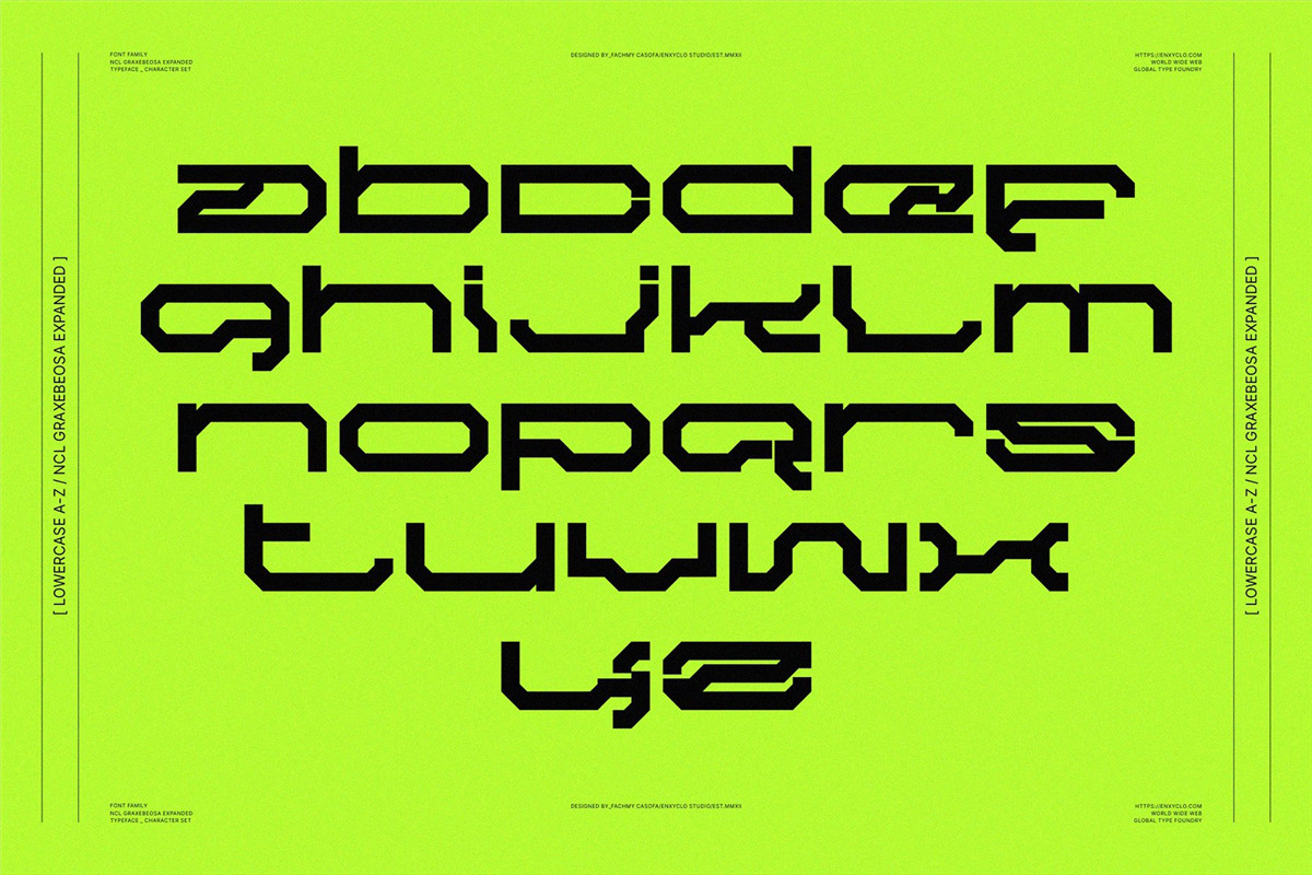 赛博朋克机甲机能科幻硬机械概念海报创意排版电竞游戏网站徽标设计机甲装饰英文字体 NCL Graxebeosa Expanded Cyberpunk Futuristic , 第8张-素材湾丨精选海外优质设计素材资源 赛博朋克机甲机能科幻硬机械概念海报创意排版电竞游戏网站徽标设计机甲装饰英文字体 NCL Graxebeosa Expanded Cyberpunk Futuristic , sucaiwan.com