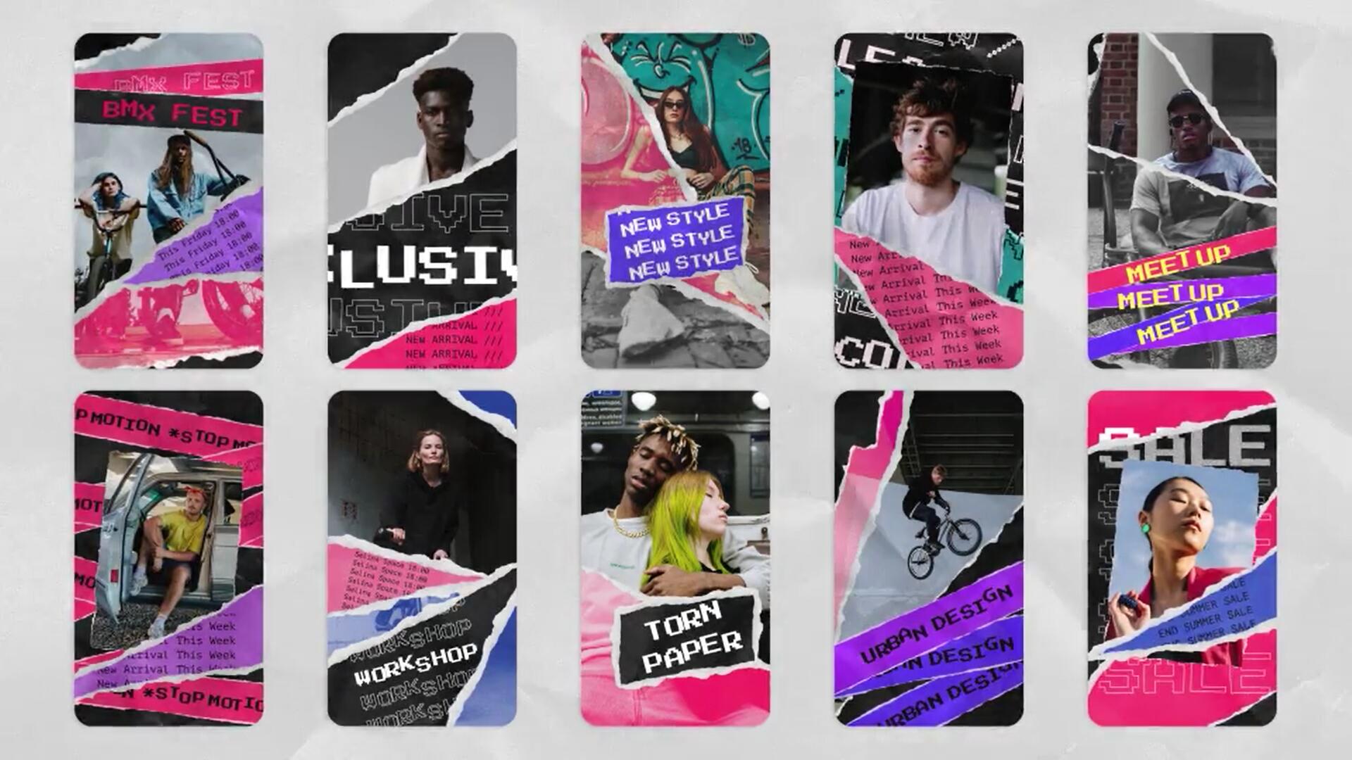 AE模板:动态纸张美学抖音小红书竖屏撕纸品牌广告短片模板 , 第1张-素材湾丨精选海外优质设计素材资源 AE模板:动态纸张美学抖音小红书竖屏撕纸品牌广告短片模板 , sucaiwan.com