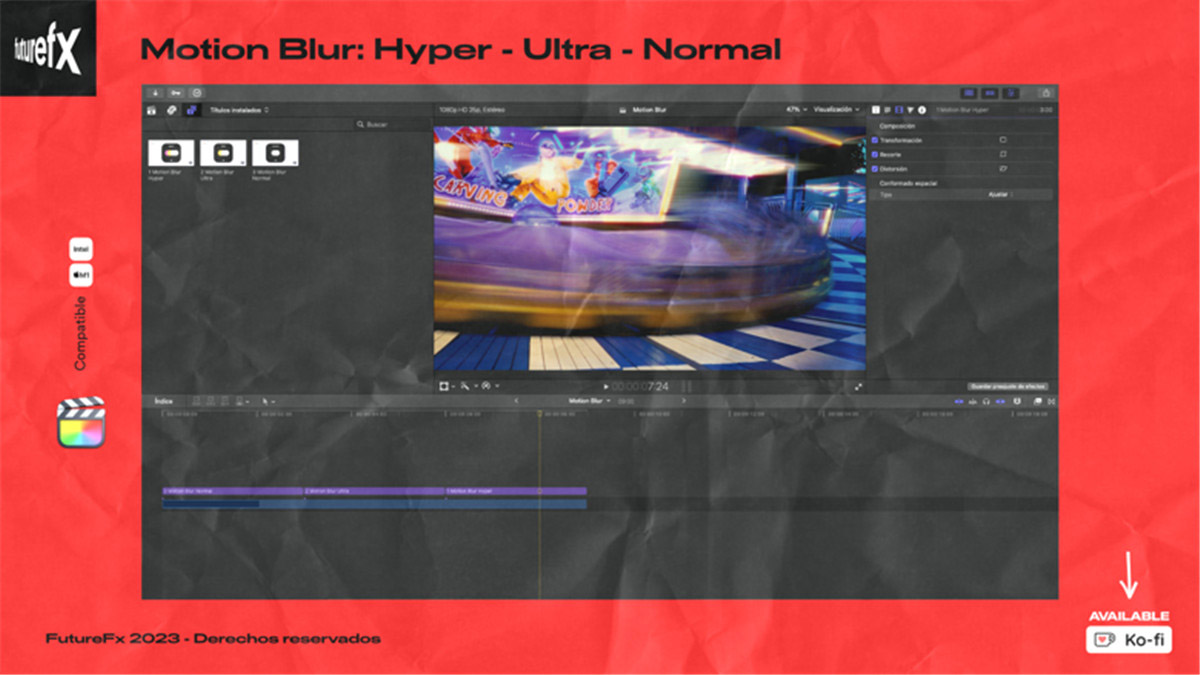 FCPX插件:动态视频运动模糊拖尾视觉特效预设 , 第5张-素材湾丨精选海外优质设计素材资源 FCPX插件:动态视频运动模糊拖尾视觉特效预设 , sucaiwan.com