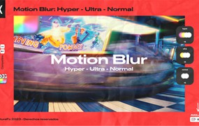 FCPX插件:动态视频运动模糊拖尾视觉特效预设