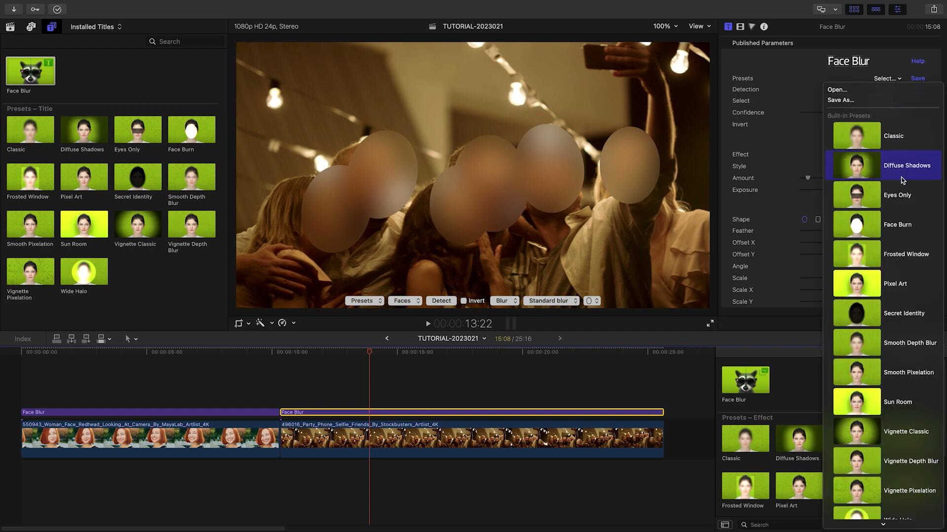 FCPX插件:人脸面部模糊马赛克跟踪处理工具 支持多人自动跟踪 支持M1M2 Face Blur 2.0 , 第8张-素材湾丨精选海外优质设计素材资源 FCPX插件:人脸面部模糊马赛克跟踪处理工具 支持多人自动跟踪 支持M1M2 Face Blur 2.0 , sucaiwan.com