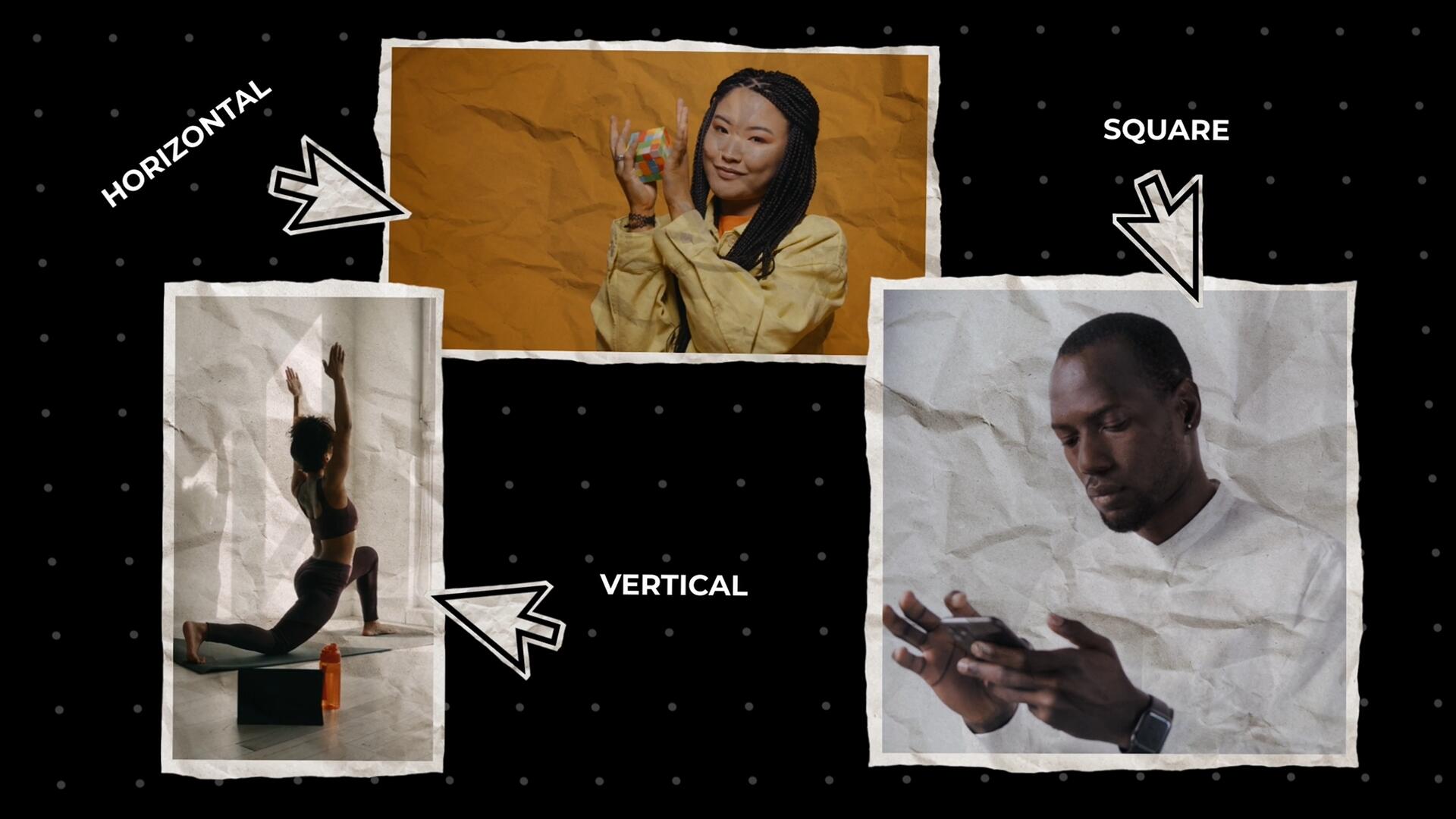 达芬奇预设：复古拼贴艺术褶皱杂志手工剪切折叠定格动画效果包 , sucaiwan.com