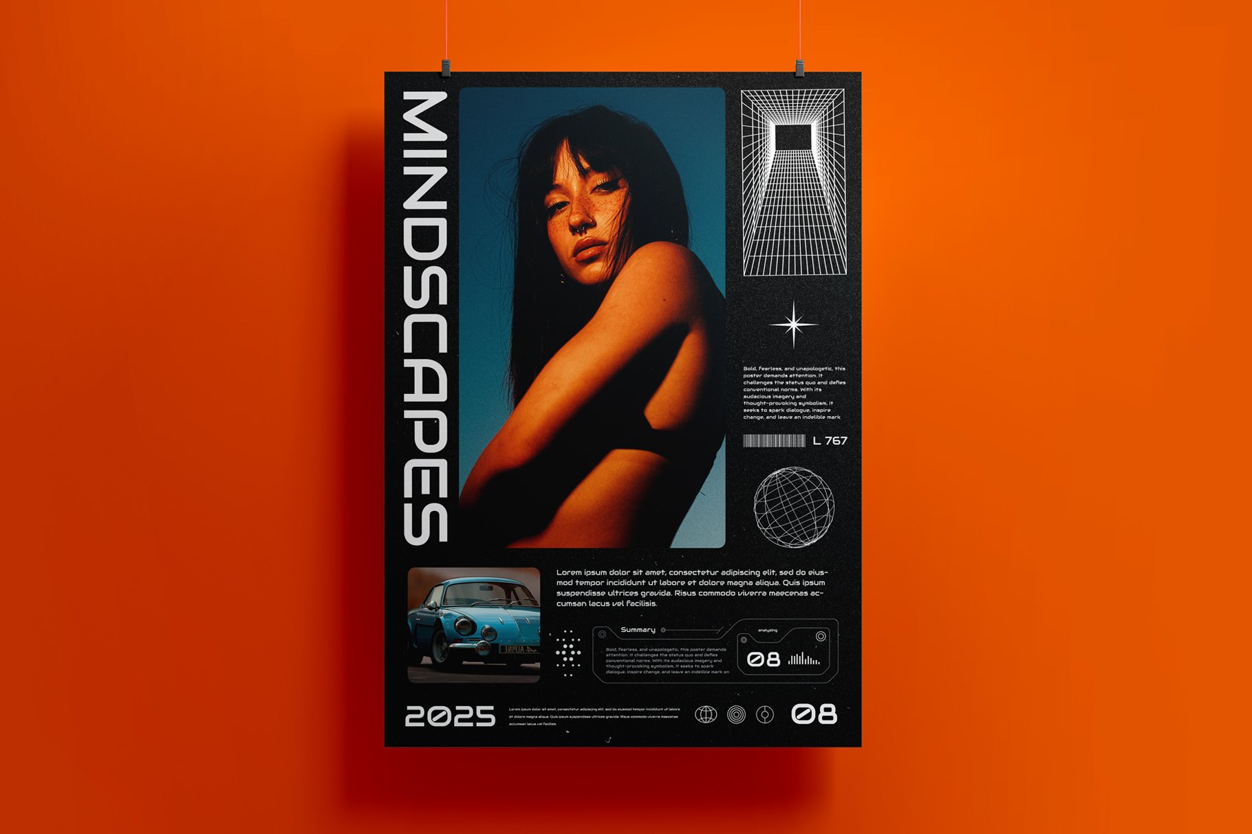 8款赛博朋克未来科技HUD风格海报排版PSD设计模板套装 CYBER POSTER TEMPLATES 设计素材 第4张-素材湾丨精选海外优质设计素材资源 8款赛博朋克未来科技HUD风格海报排版PSD设计模板套装 CYBER POSTER TEMPLATES 设计素材 sucaiwan.com