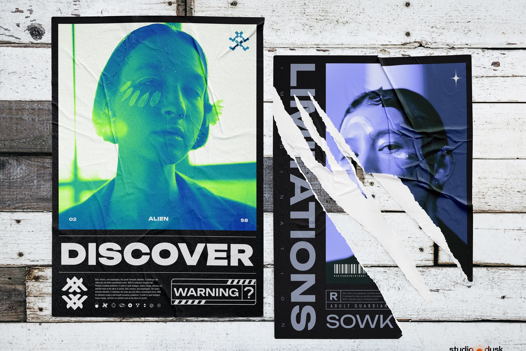 8款赛博朋克未来科技HUD风格海报排版PSD设计模板套装 CYBER POSTER TEMPLATES 设计素材 第5张-素材湾丨精选海外优质设计素材资源 8款赛博朋克未来科技HUD风格海报排版PSD设计模板套装 CYBER POSTER TEMPLATES 设计素材 sucaiwan.com