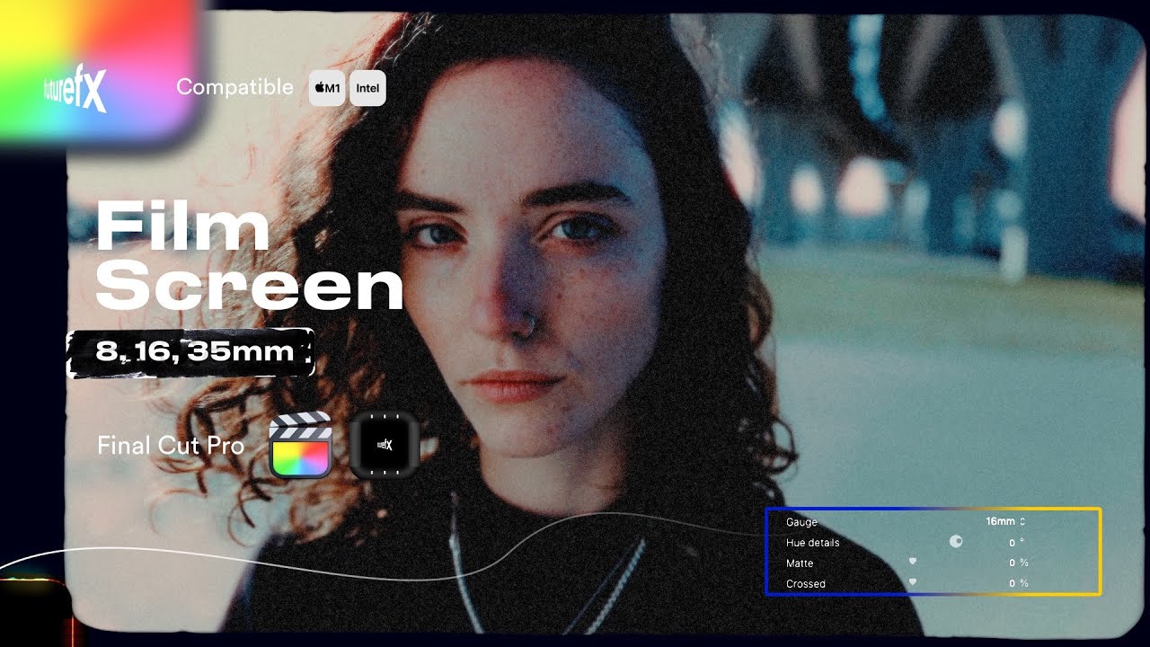 FCPX插件：经典复古Super8/16/35mm胶片美学镜头画面边框视觉效果 , sucaiwan.com