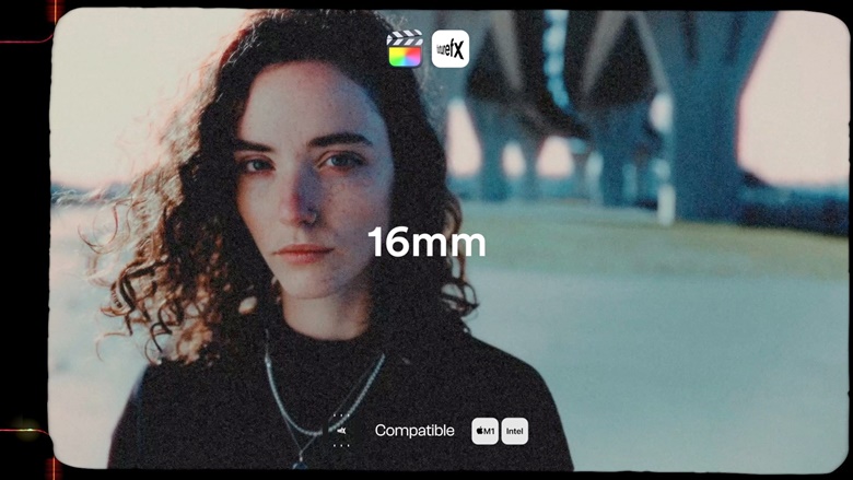 FCPX插件：经典复古Super8/16/35mm胶片美学镜头画面边框视觉效果 , sucaiwan.com