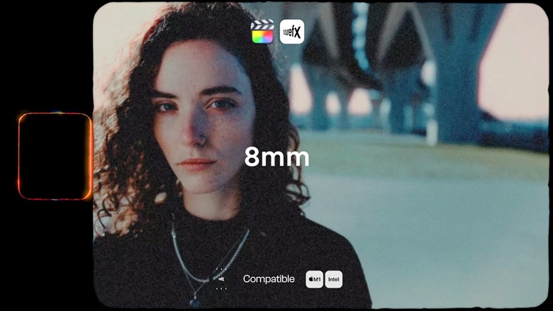 FCPX插件：经典复古Super8/16/35mm胶片美学镜头画面边框视觉效果 , sucaiwan.com