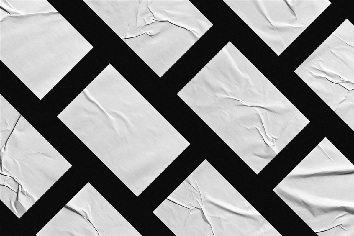 30款做旧褶皱折痕墙贴胶合纸张纹理6K高清背景图片设计素材包 Glued Paper Textures , sucaiwan.com