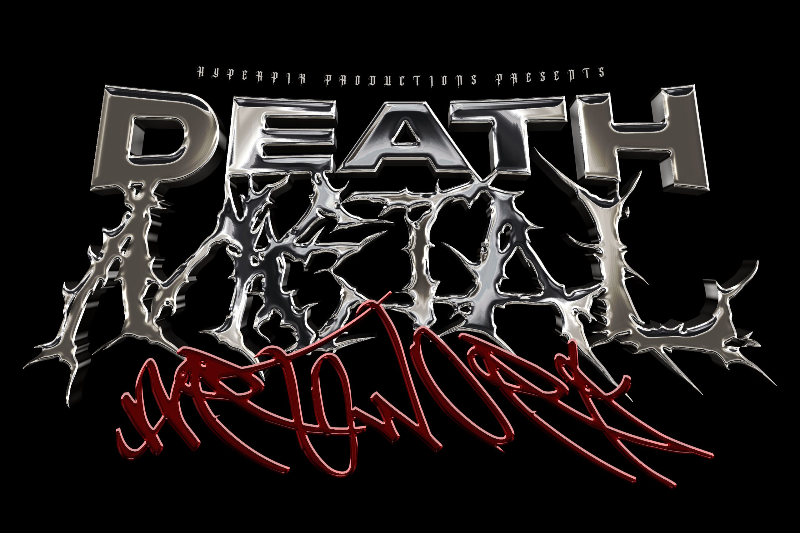 潮流酸性艺术镀铬金属字体特效PSD模板素材 Realistic Metal Chrome Text Effect Vol.6 图片素材 sucaiwan.com