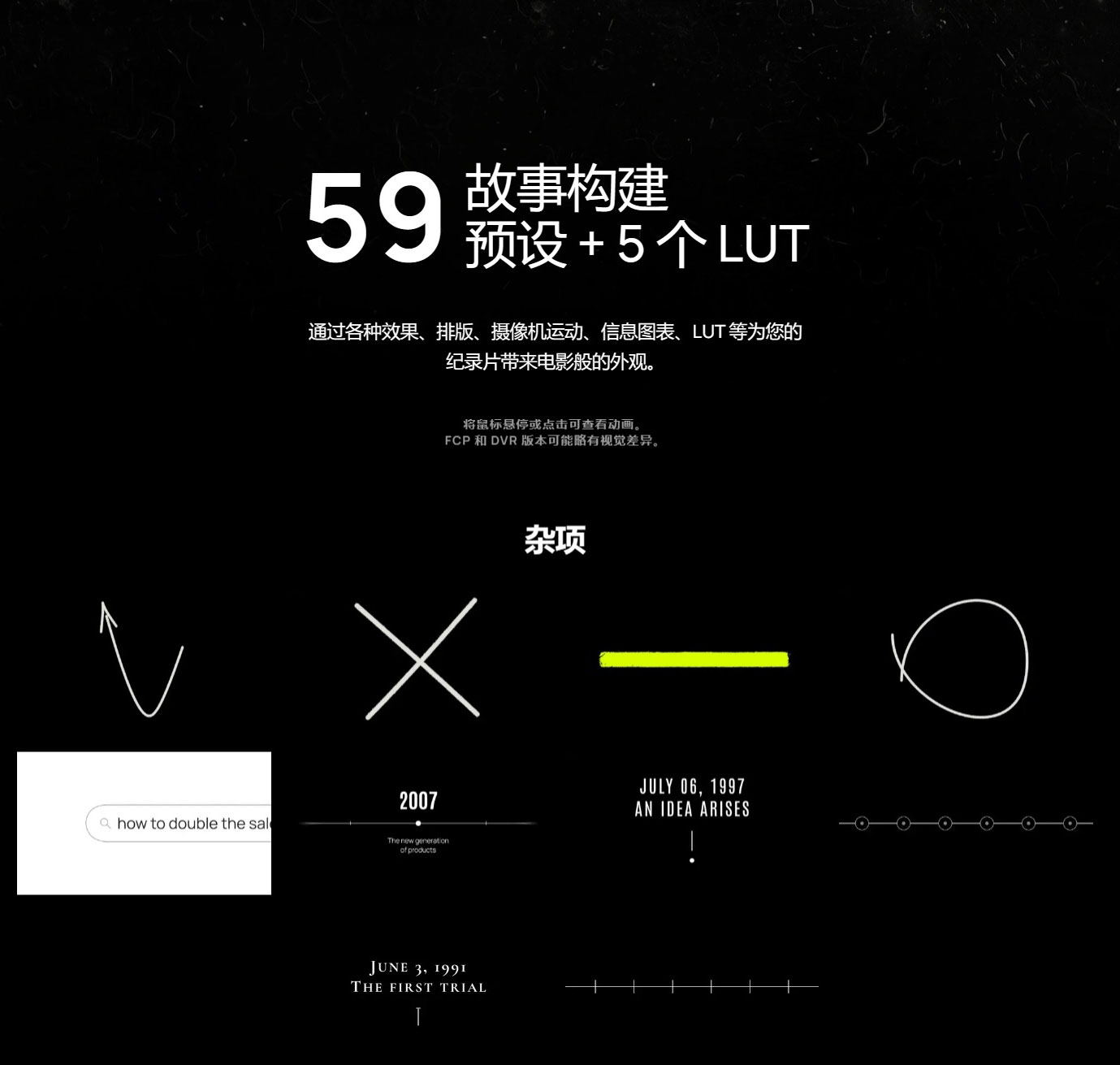 MotionVFX – mStorytelling 59个终极历史叙事纪录片工具排版图表LUT电影效果包FCPX插件 , 第10张-素材湾丨精选海外优质设计素材资源 MotionVFX – mStorytelling 59个终极历史叙事纪录片工具排版图表LUT电影效果包FCPX插件 , sucaiwan.com
