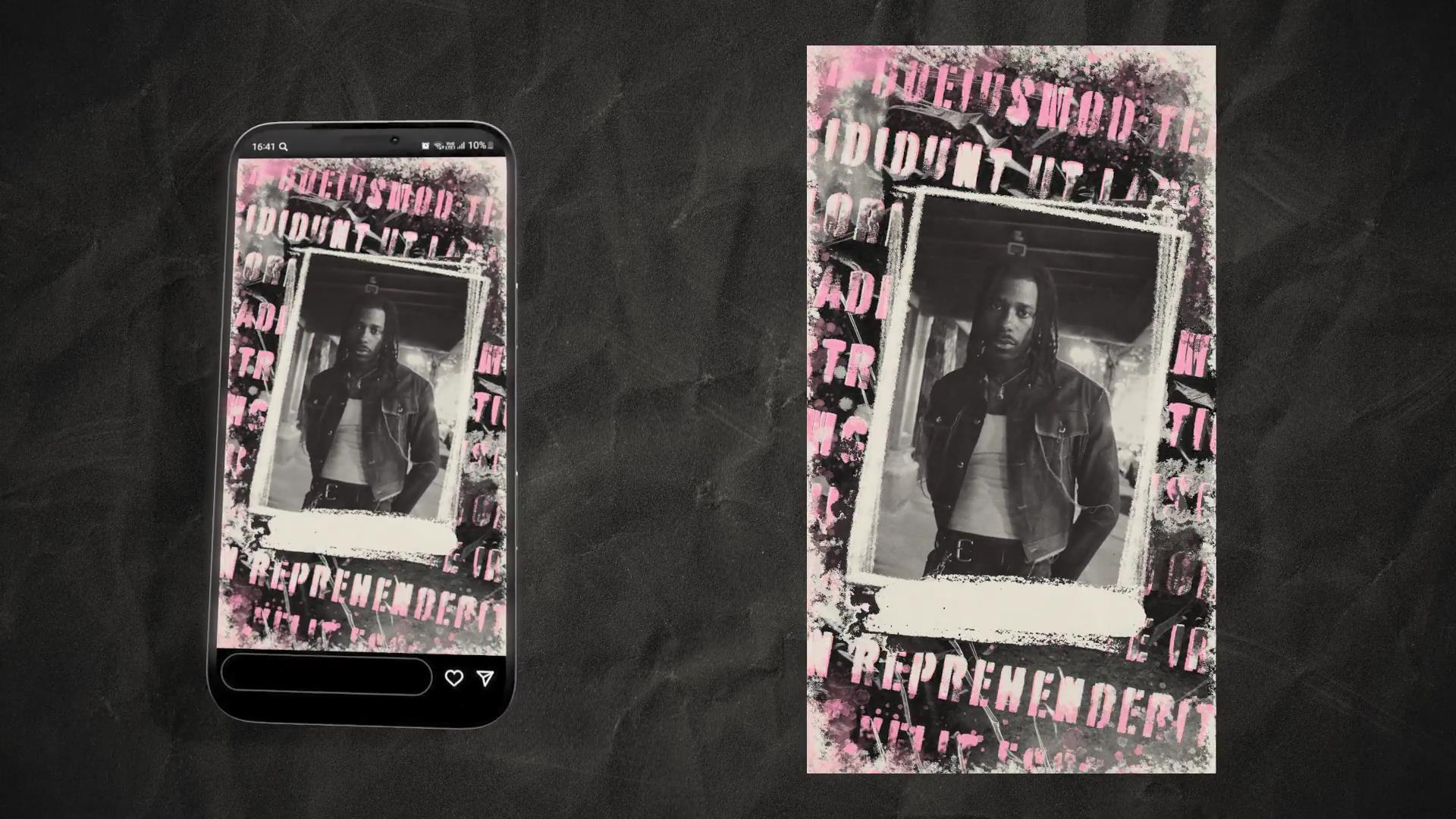 AE模板 潮流说唱摇滚垂直竖版品牌宣传片照片海报动画特效 Pink Grunge Stories 影视音频 第2张-素材湾丨精选海外优质设计素材资源 AE模板 潮流说唱摇滚垂直竖版品牌宣传片照片海报动画特效 Pink Grunge Stories 影视音频 sucaiwan.com