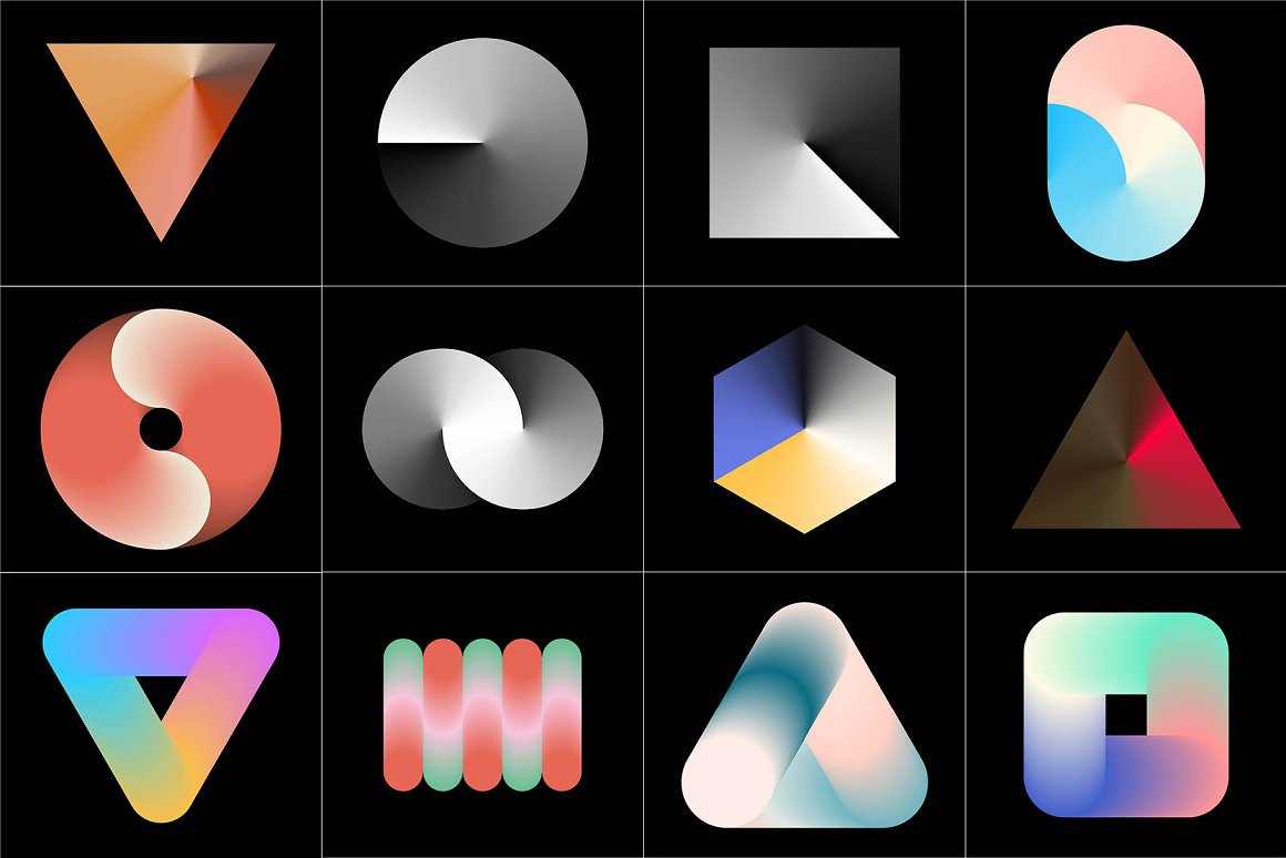 LOROFORM 70个抽象艺术渐变混合噪声几何图形海报背景设计元素包 GRADIENT BLEND NOISE VOL. 1 图片素材 第3张-素材湾丨精选海外优质设计素材资源 LOROFORM 70个抽象艺术渐变混合噪声几何图形海报背景设计元素包 GRADIENT BLEND NOISE VOL. 1 图片素材 sucaiwan.com