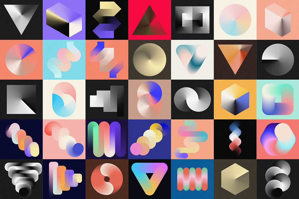 LOROFORM 70个抽象艺术渐变混合噪声几何图形海报背景设计元素包 GRADIENT BLEND NOISE VOL. 1 图片素材 第6张-素材湾丨精选海外优质设计素材资源 LOROFORM 70个抽象艺术渐变混合噪声几何图形海报背景设计元素包 GRADIENT BLEND NOISE VOL. 1 图片素材 sucaiwan.com