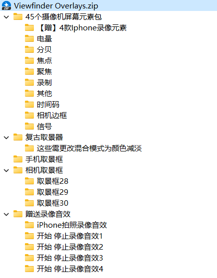 LAYER LAB 复古美学胶片动画动态相机手机取景器摄像机屏幕元素参数图标电影画框视频素材 Viewfinder Overlays 影视音频 sucaiwan.com
