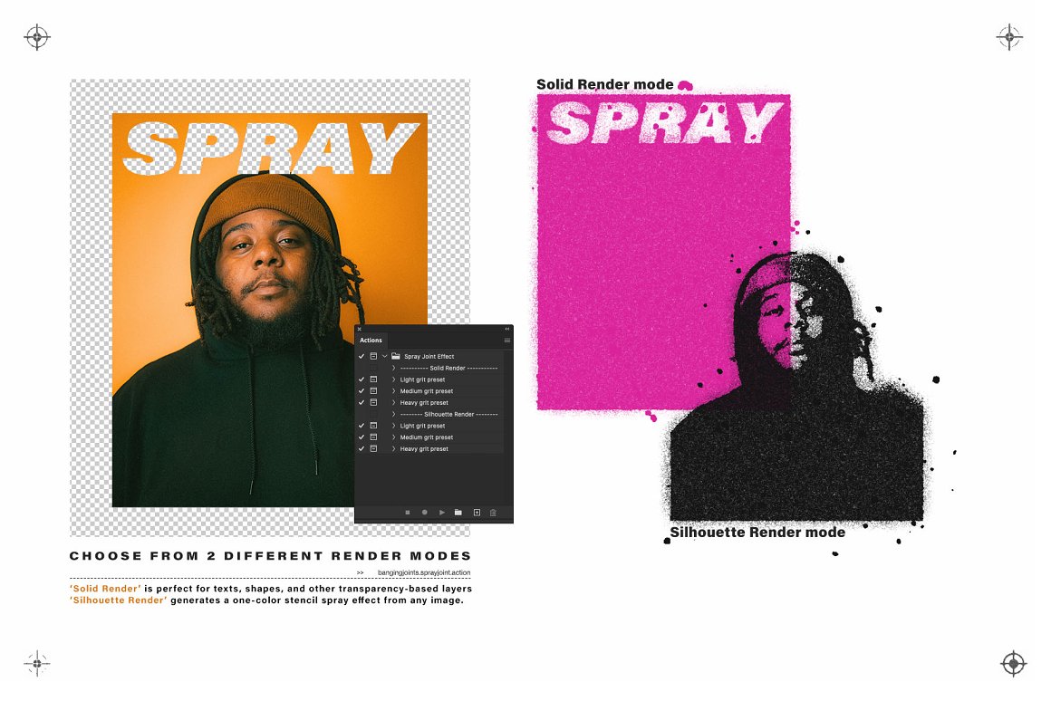 复古做旧街头嘻哈喷漆绘画涂鸦颗粒效果图像照片滤镜PS动作预设 SprayJoint Effect Action 插件预设 第6张-素材湾丨精选海外优质设计素材资源 复古做旧街头嘻哈喷漆绘画涂鸦颗粒效果图像照片滤镜PS动作预设 SprayJoint Effect Action 插件预设 sucaiwan.com