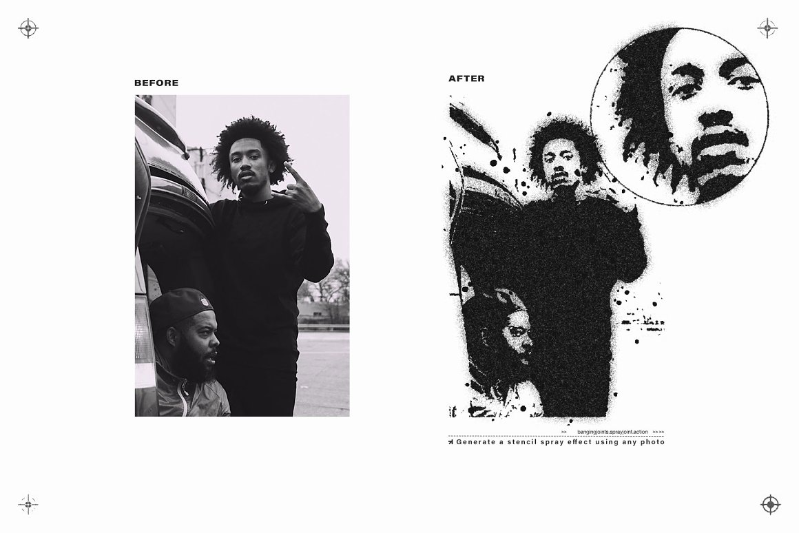 复古做旧街头嘻哈喷漆绘画涂鸦颗粒效果图像照片滤镜PS动作预设 SprayJoint Effect Action 插件预设 第8张-素材湾丨精选海外优质设计素材资源 复古做旧街头嘻哈喷漆绘画涂鸦颗粒效果图像照片滤镜PS动作预设 SprayJoint Effect Action 插件预设 sucaiwan.com