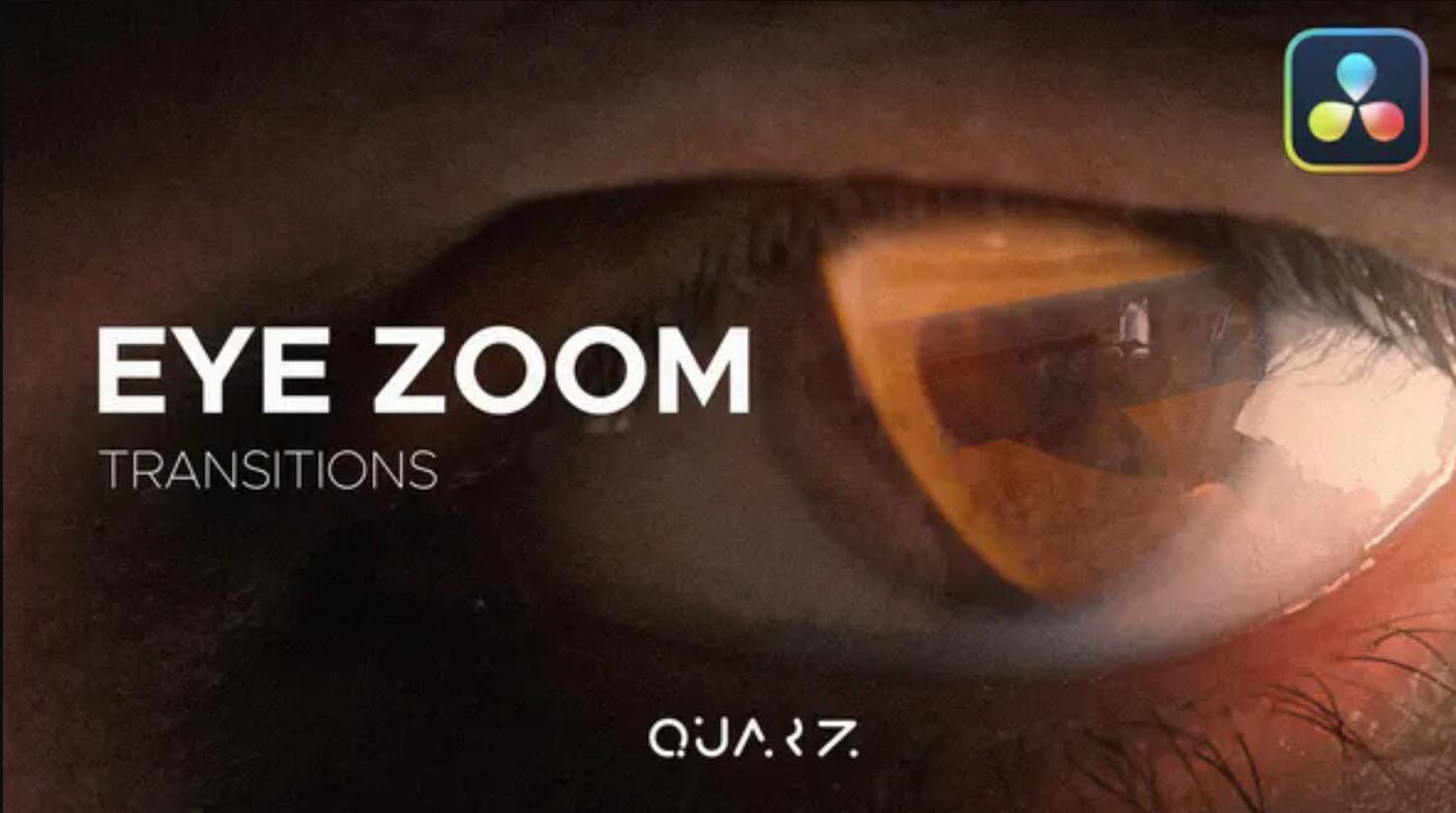 达芬奇模板：创意企业商务实用视频眼睛视野缩放转场过渡动画效果 , sucaiwan.com