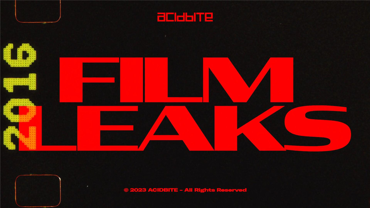 AcidBite - Film Leaks 34种复古16mm彩色胶片泄露叠加纹理转场过渡MOV视频素材 影视音频 sucaiwan.com